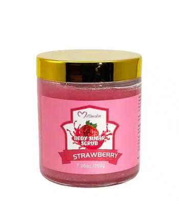 Exfoliante corporal Body Sugar Scrub Misucka de frutilla para piel suave