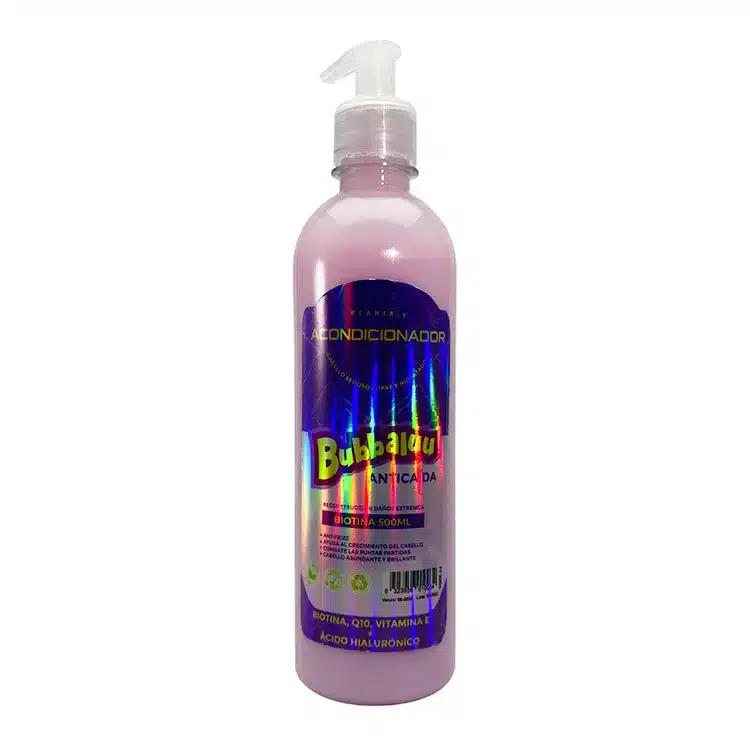 Acondicionador con biotina Bubbaluu, ideal para fortalecer y reducir la caída del cabello