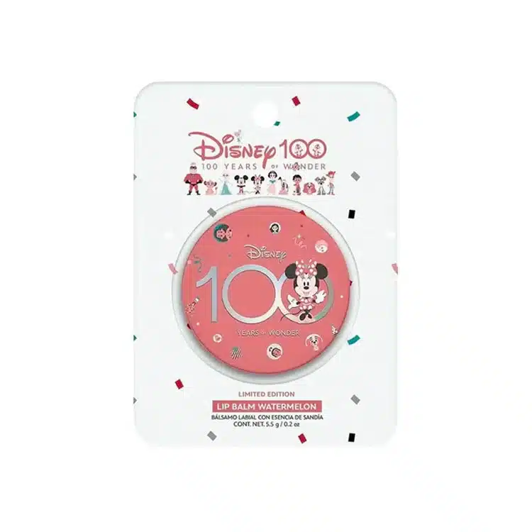 Bálsamo labial Minnie Mouse con aroma a sandía para hidratación y protección