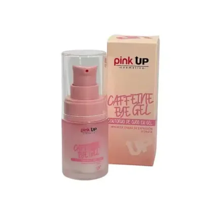 Contorno de ojos en gel con cafeína Pink Up para reducir ojeras y bolsas