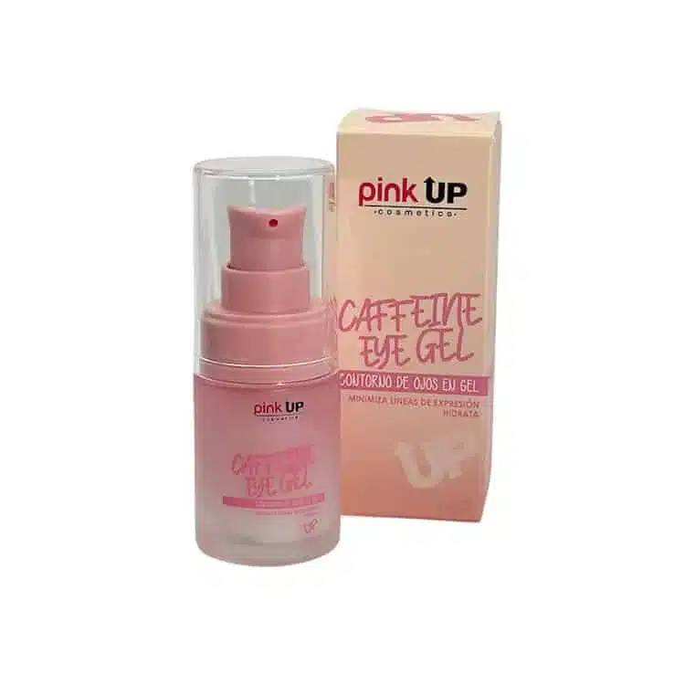 Contorno de ojos en gel con cafeína Pink Up para reducir ojeras y bolsas