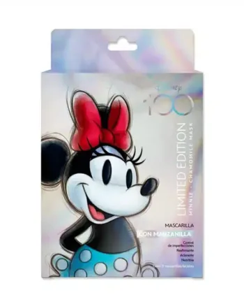 Mascarillas faciales Minnie Mouse edición 100 Años Disney, hidratación con manzanilla