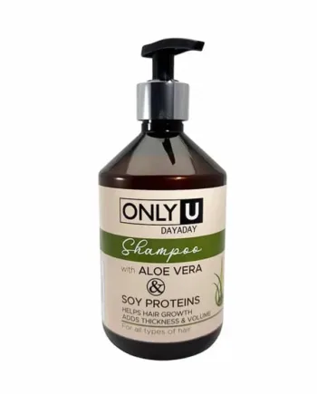 Shampoo Only U con aloe vera y proteína de soya para hidratación y fortalecimiento capilar
