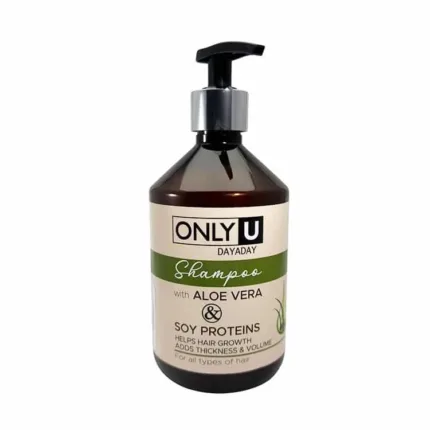 Shampoo Only U con aloe vera y proteína de soya para hidratación y fortalecimiento capilar