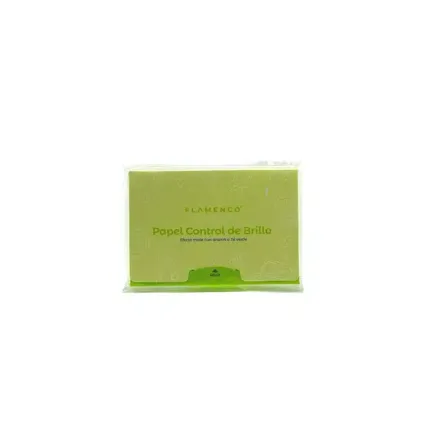 Papel Control de Brillo - Toallitas matificantes con aroma a té verde.