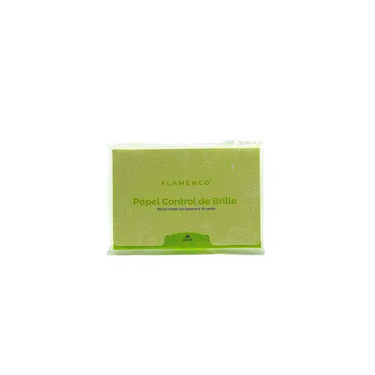 Papel Control de Brillo - Toallitas matificantes con aroma a té verde.