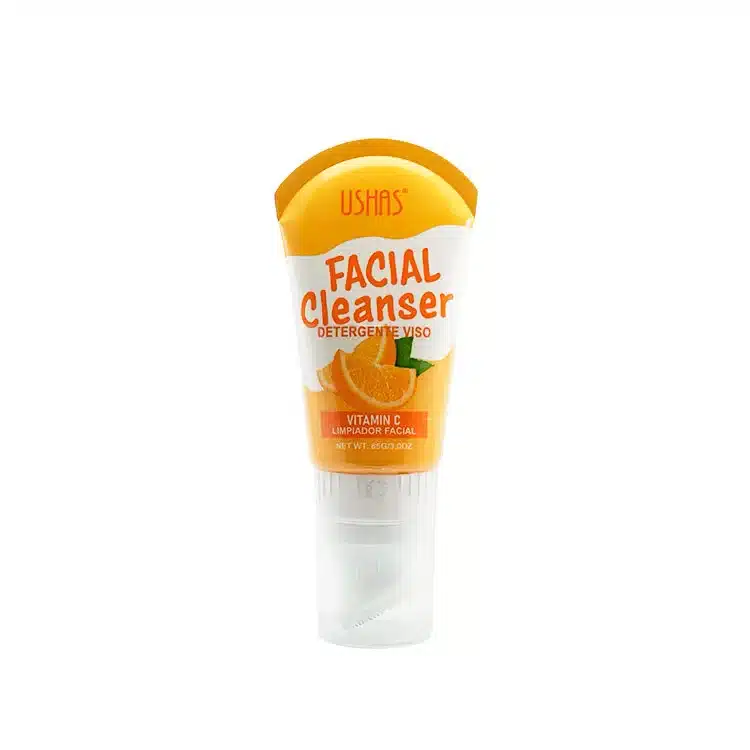 Limpiador facial Ushas con vitamina C para piel luminosa y protegida