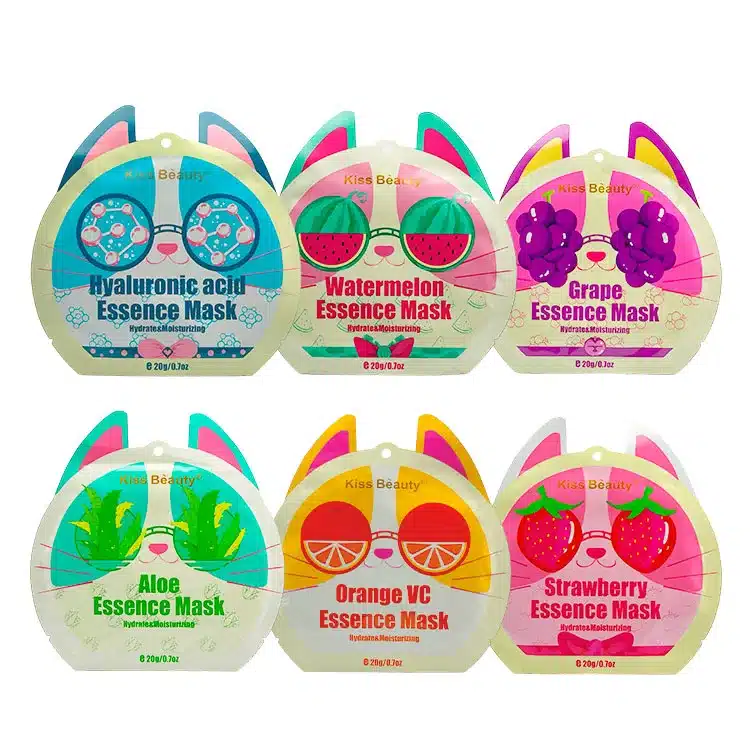 Mascarilla facial Kissbeauty con extractos naturales para hidratación profunda