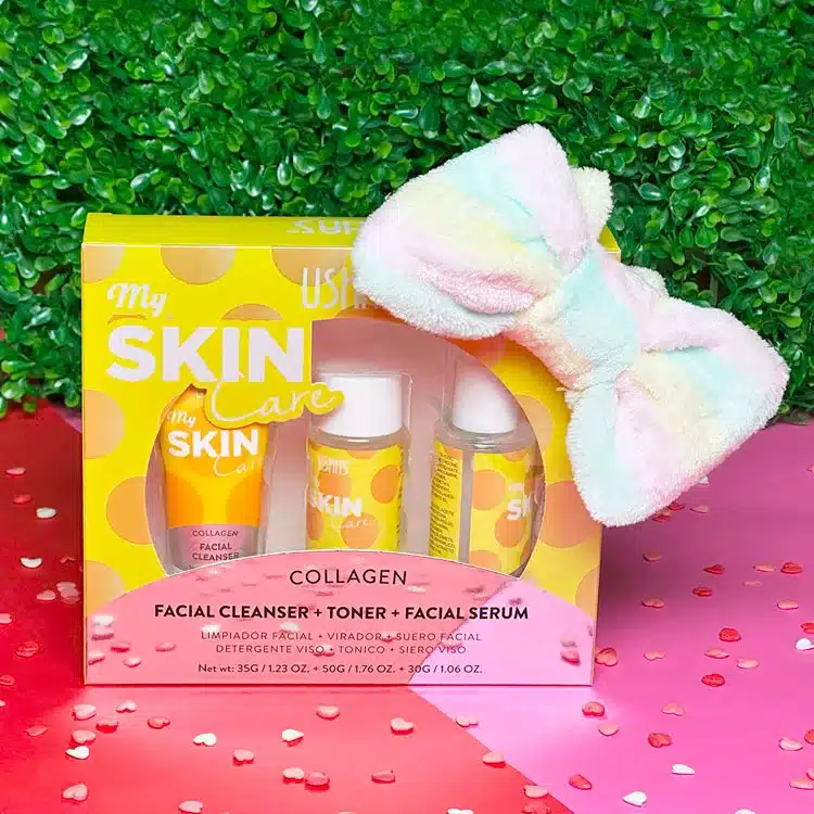 Set Glow Forever con productos reafirmantes e hidratantes con colágeno