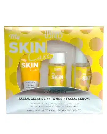 Kit de cuidado facial Ushas con colágeno para limpieza e hidratación profunda