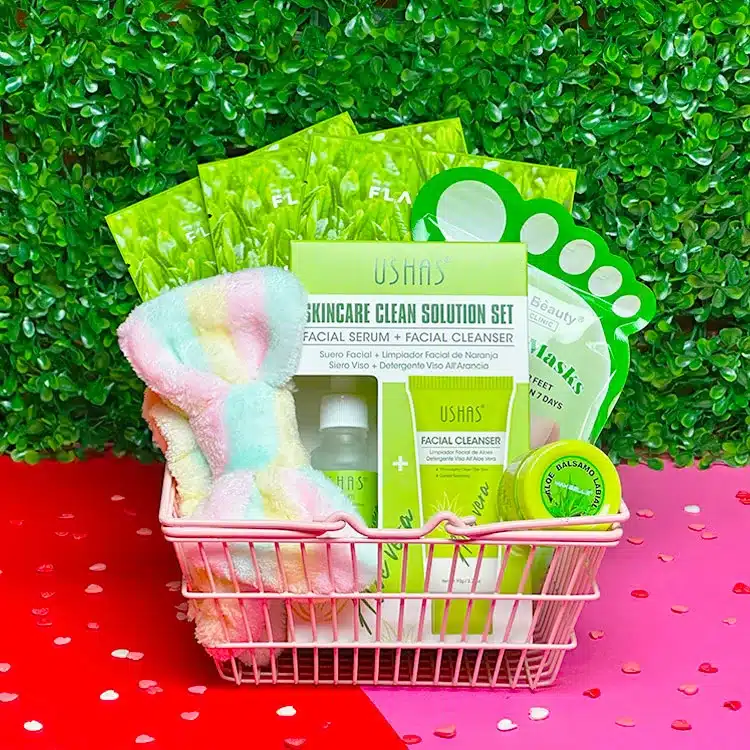 Set Skincare Aloe Crush con productos hidratantes de aloe