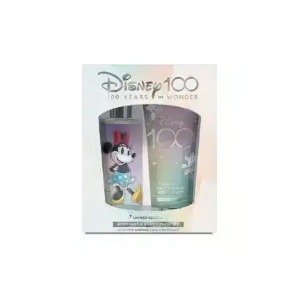 Botella regalo Disney 100 aniversario, productos de belleza y cuidado personal.